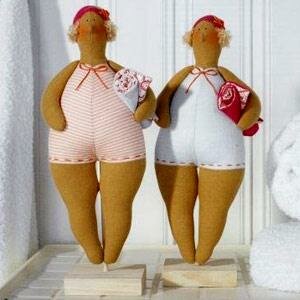 Тильда толстушка пляжная: выкройка куклы для шитья