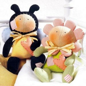 Тильда пчелка и тильда цветок - Тео и Теа: выкройки мягких игрушек для шитья
