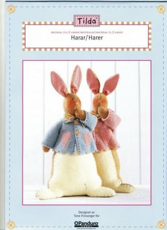 Тильда Кролик: выкройка мягкой игрушки для шитья