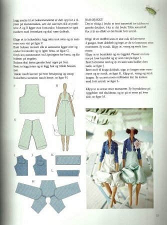 Тильда Angel Jeansjacket: выкройка куклы для шитья