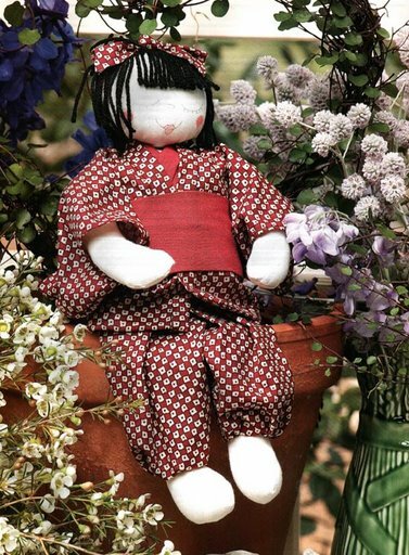 Шьем традиционную японскую куклу. Юный силач — Кинтаро