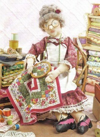 Выкройка текстильной куклы "Рукодельницы"