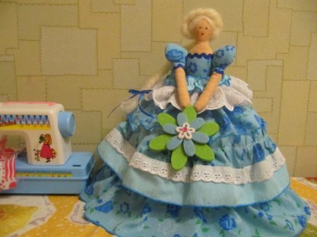 Тильда на чайник: выкройка куклы для шитья