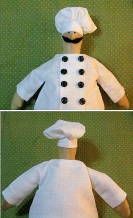 Тильда повар: мастер-класс по шитью куклы