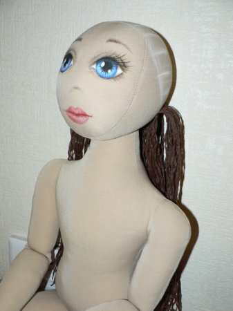 Волосы для текстильной куклы. Мастер-класс