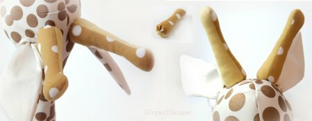 Оригинальный жираф в пошиве мягкой игрушки своими руками